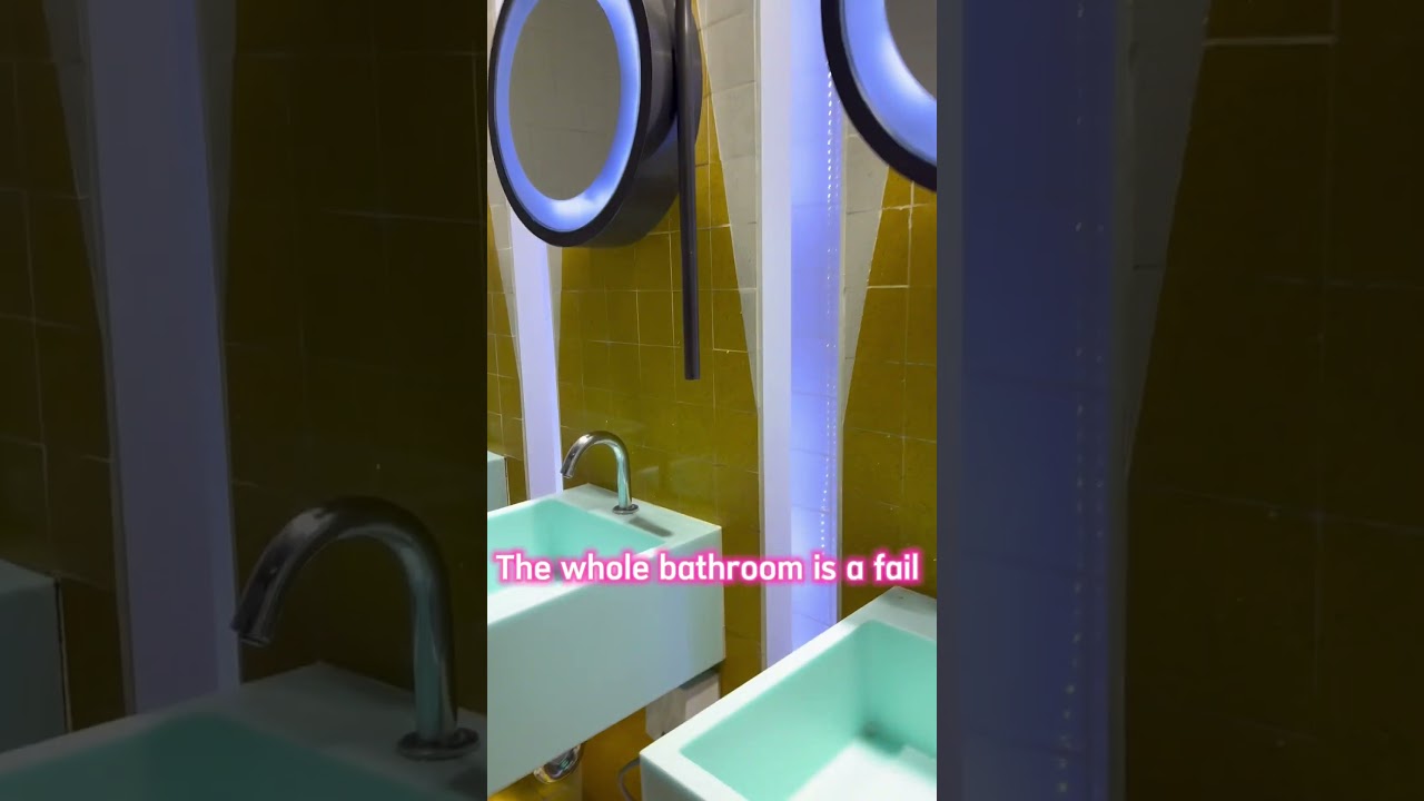 Design fails the whole bathroom 
