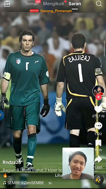 Pertemuan 2 Kiper terbaik dunia #kiper #casillas #buffon #italia #spain