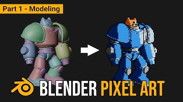 Blender Pixel Art Animation - Part 1 (Modeling)
