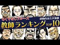 【ろくでなしブルース】愉快な教師ランキング|作中に登場した愉快で魅力あふれる教師達をなんの順位か不明ですがランキング形式で発表