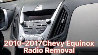 How to Remove Radio for Chevy Equinox 2010 - 2017