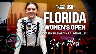 Ultimate Pool Florida Women’s Open- Sofia Mast vs Toni Tucker