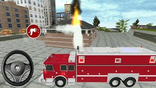 Real Fire Truck Driving Simulator: Fire Fighting #18| Fire Truck Driving Emergency |Android Gameplay screenshot 2