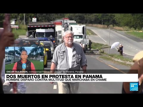 Informe desde Panamá: hombre mató a tiros a dos personas durante protesta contra proyecto minero