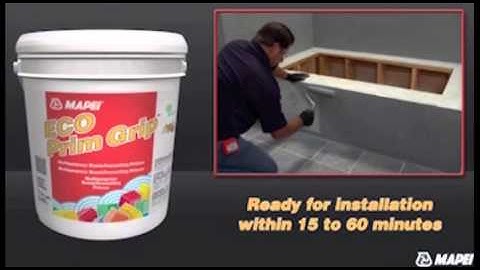 How To Lay Tile Over Tile with Mapei Eco Prim Grip Tile Primer
