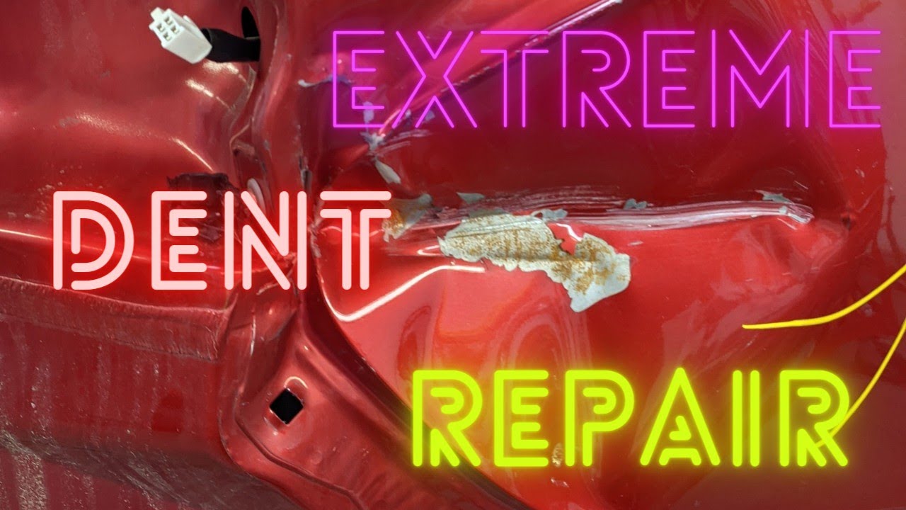 Extreme Quarter Panel Dent Repair - YouTube