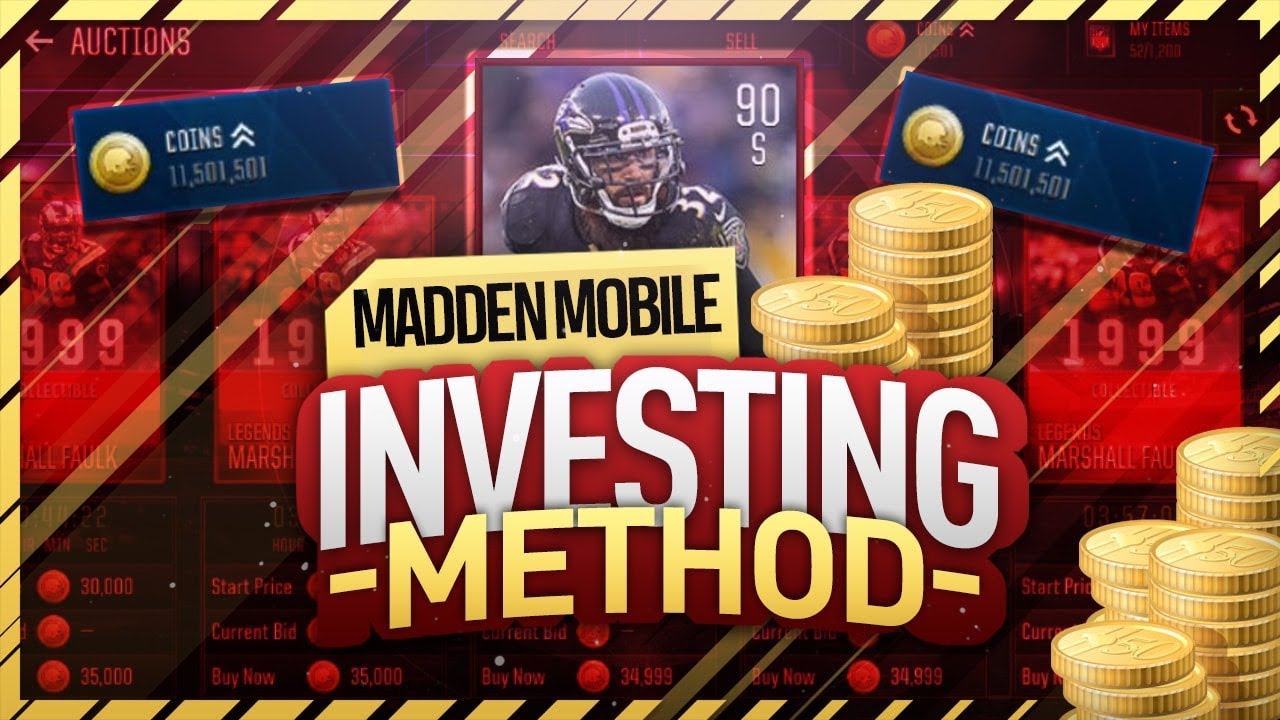 HOW TO ACTUALLY MAKE COINS by INVESTING!? MADDEN MOBILE 18 GUIDE (Episode #1)