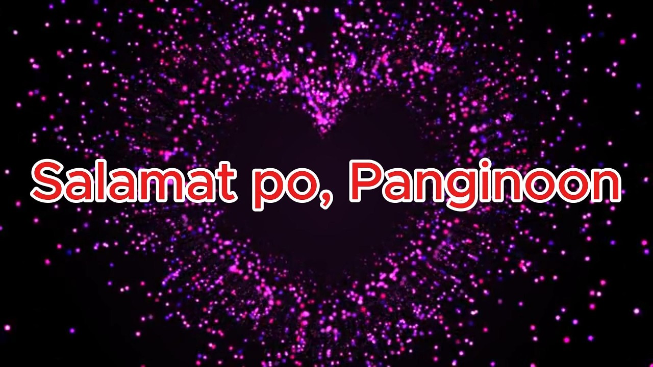 SALAMAT PO, PANGINOON