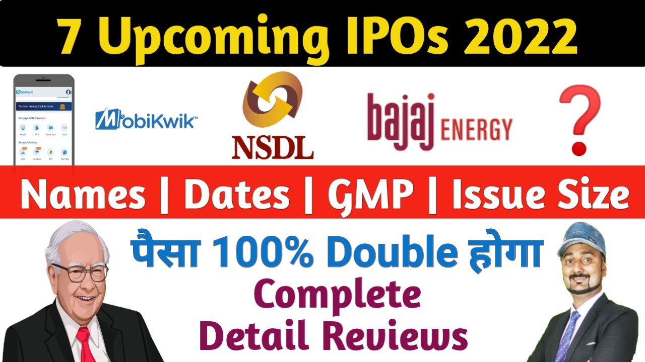 IPOs in 2022 Top 5 IPOs in India New IPOs in