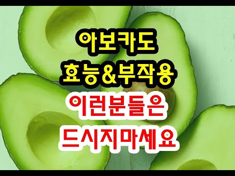 아보카도 효능과 부작용 잘 알고 드셔야해요~