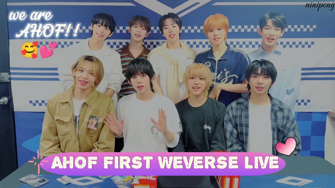 [ALL SUB] AHOF FIRST WEVERSE LIVE ★😍💕(07.01.25) 쇼케이스 끝나고 위버스에서 다시 만나기로 해 9️⃣ #weverselive #ahof