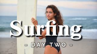 Surfing in the beach DAY 2