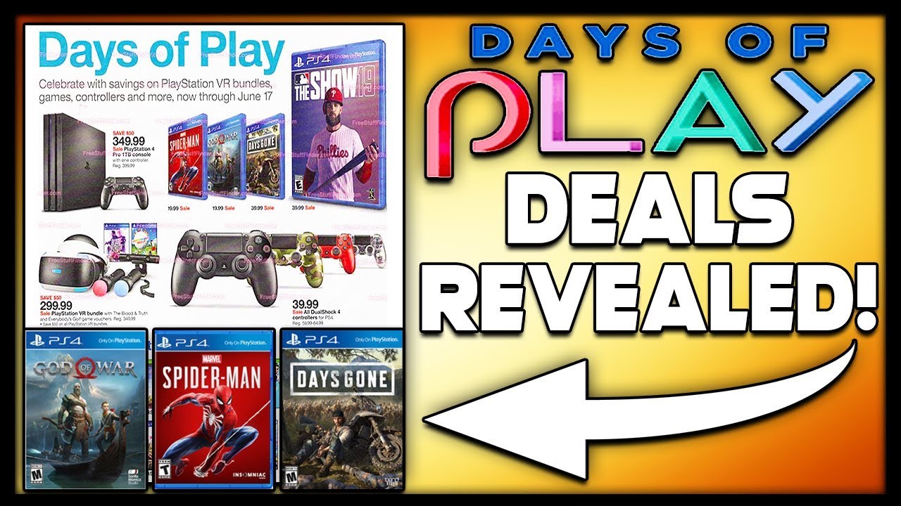 PLAYSTATION DAYS OF PLAY DEALS REVEALED - INSANE DEALS ON PS4 ...
