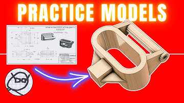 CAD Practice Model Challenge - Onshape, SolidWorks, Alibre, Fusion360 - SLIDE HINGE