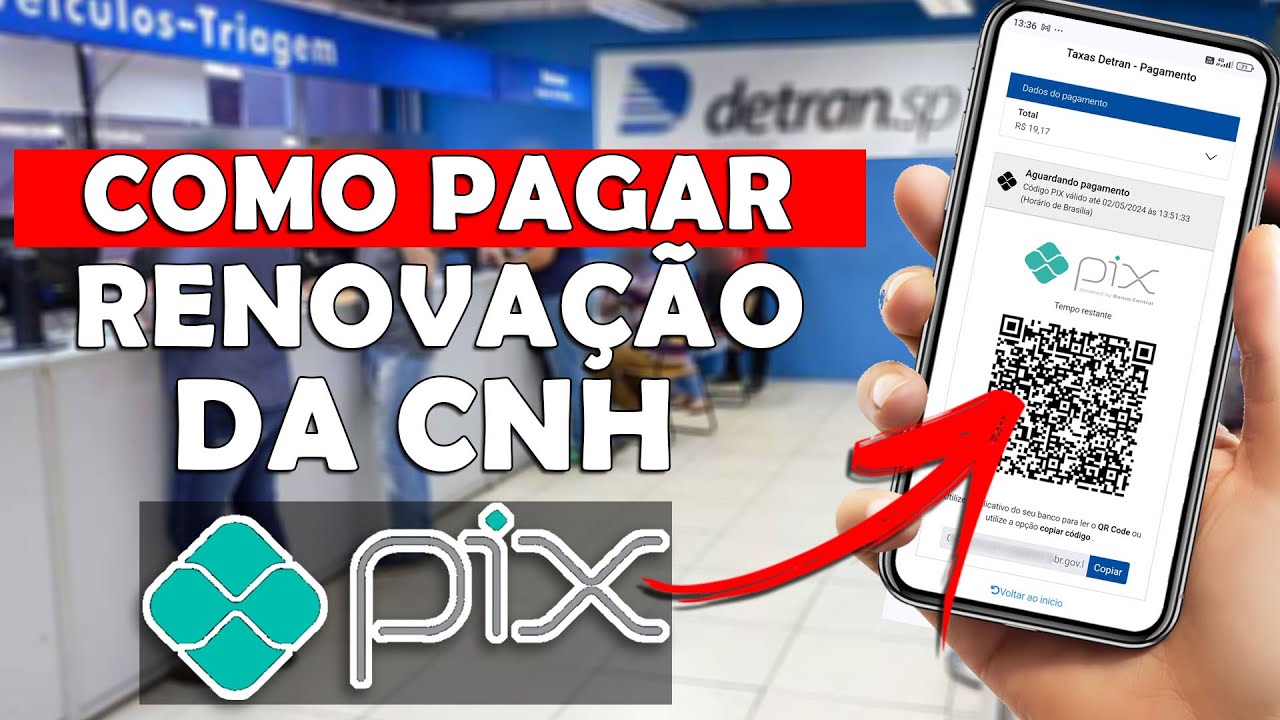 COMO PAGAR A TAXA DE RENOVAÇÃO DA CNH VIA PIX - COMO PAGAR A TAXA DO ...