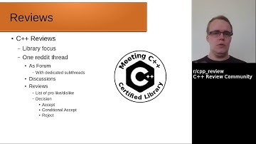 r/cpp_review - a C++ Library review community