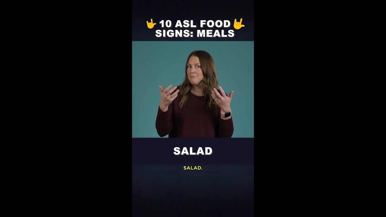 Menu Asl 🤟 10 Tasty ASL Food Signs 🍔 - YouTube