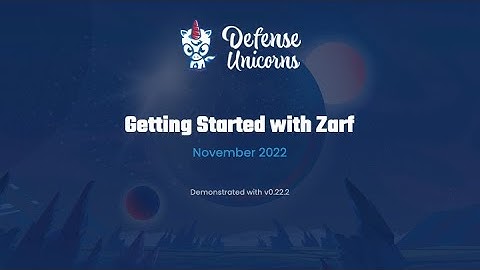 Getting Started with Zarf