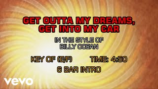 Billy Ocean - Get Outta My Dreams, Get Into My Car (Karaoke)
