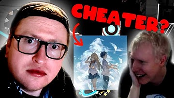 REACTING TO GEOMETRY DASH AND ITS BIGGEST CHEATER - #geometrydashplayer #reaction
