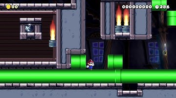 Mario Maker 2 - Create a 1 Way Pipe - No Voice, No Commentary