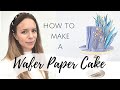 How to Make cake Wafer Paper Decorations | Marbling Effect