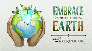 The Earth Day 🌍 | 🌱 Watercolor Painting