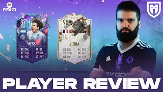 MESSI 87 FLASHBACK SBC E VIEIRA 90 WORLD CUP ICON /// FIFA 23 PLAYERS REVIEW