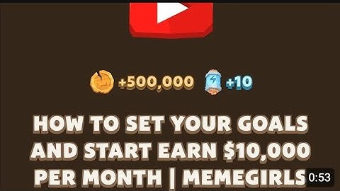 How to Set Your Goals And Start Earn $10,000 per Month | Memegirls Code | YouTube video Code Memefi