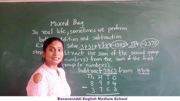 9-12-20/3rd Std/ Maths Chap-4  Substraction Part-4/ Basavaraddi English Medium School Dharwad
