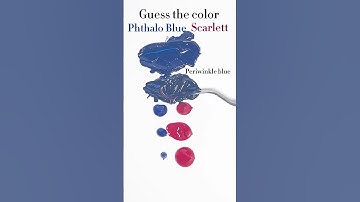 Guess that color! Phthalo Blue + Scarlett #colors #asmr #asmrsounds #art #colortheory