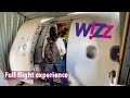 WIZZAIR A321 FULL flight experience from Malmo (MMX) to Budapest (BUD)
