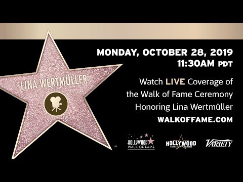 Lina Wertmüller - Hollywood Walk of Fame Ceremony - Live Stream