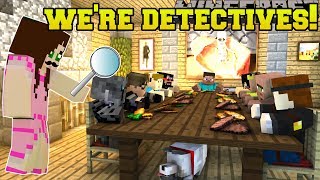Minecraft: WE BECOME DETECTIVES!!!  THE FAMILY TREASURE  Custom Map