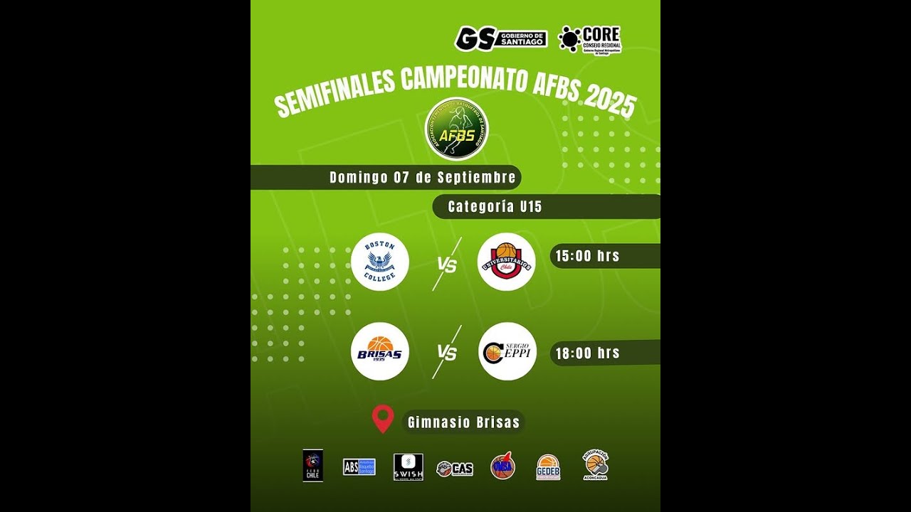 AFBS | SEMIFINAL U15 | BOSTON COLLEGE vs UNIVERSITARIOS 🏆