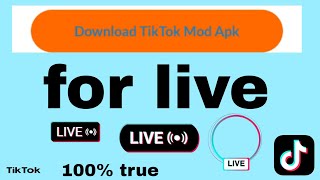 دانلود tiktok Mod Apk به صورت زنده | tiktok برای زنده | tiktok جدید برای tiktok زنده #tiktoklive