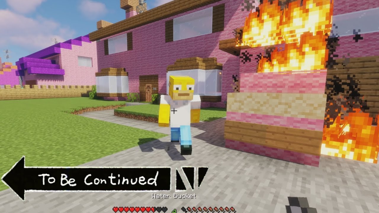 TO BE CONTINUED - Minecraft |  WE'LL BE RIGHT BACK | Simpsons Family | EPISODE 5