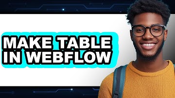 How to Make a Table in Webflow (Only Way)