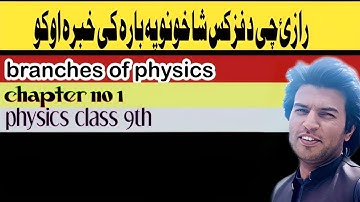 Lecture 3 || branches of physics 1 || Physics 9 || Pcca sgl