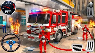 ガソリンスタンドが火事だ！🔥 究極の消防車レスキューミッション | 子供向け消防車シミュレーター「City Heroes」 screenshot 5