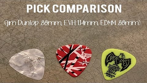 Matt Pugliese - Pick Comparison (Jim Dunlop, EVH, EBMM)