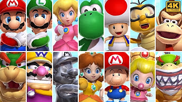 Mario Kart Arcade GP DX 1.18 (English) - All Character Select Animation | UHD