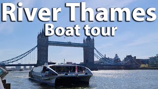 RIVER BOAT RIDE LONDON - AVOID busy TUBE & BUSES! Relaxing trip from Tower Pier to Westminster Pier
