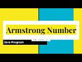 Armstrong number || interview java programs