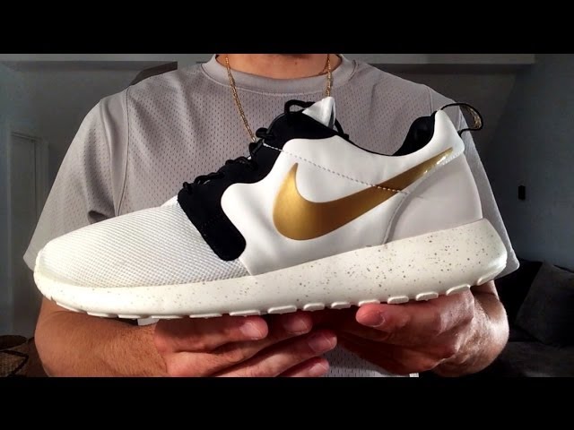 Nike Roshe Run "Gold FEET & Premium co. "Terry Tee" - YouTube