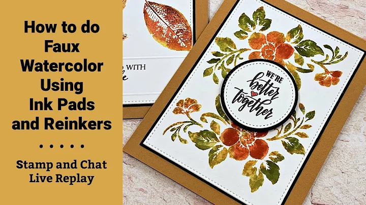 How to do Faux Watercolor Using Ink Pads and Reink...
