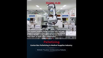 ROKAE Collaborative Robot | Carton Box Palletizing in Medical Supplies Industry