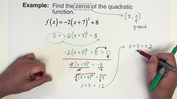 3.4 - SOLVING QUADRATIC EQUATIONS BY GRAPHING AND SQUARE ROOTS