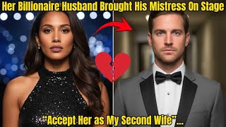 Her Billionaire Husband Brought His Mistress On Stage — “Accept Her as My Second Wife”...