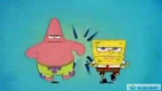 Spongebob and patrick running Paranoia Meme